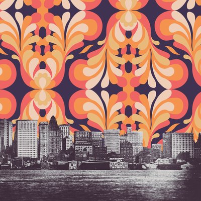 Színes égbolt New York felett alkotó: Florent Bodart