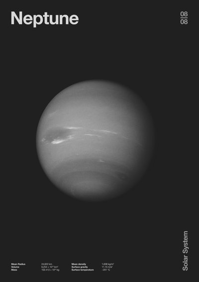 Neptune: Minimal Planets Datas, 2023 (digitális) alkotó: Florent Bodart