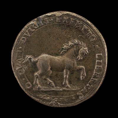 Ló Pawing the Earth, 1545 körül (öntött nem sterling ezüst) (6240388 hátoldala) alkotó: Florentine School