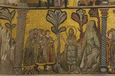 A baptisták prédikációja (mozaik) alkotó: Florentine School