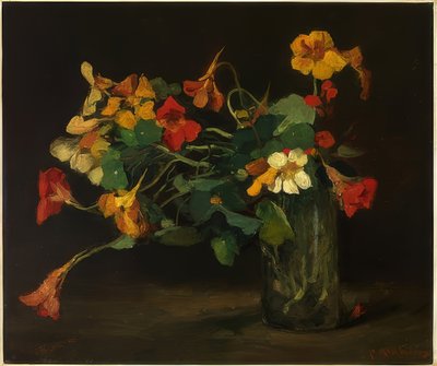 Csendélet virágokkal nasturtiumokkal alkotó: Floris Arntzenius