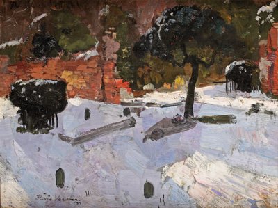 temető Warmondban, 1907 alkotó: Floris Verster