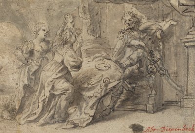 Philomela, Procne és Tereus trák király alkotó: Follower of Abraham van Diepenbeeck