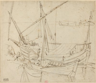 Csónakok alkotó: Follower of Agostino Tassi