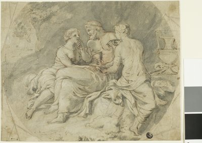 Lót és lányai alkotó: Follower of Charles Le Brun