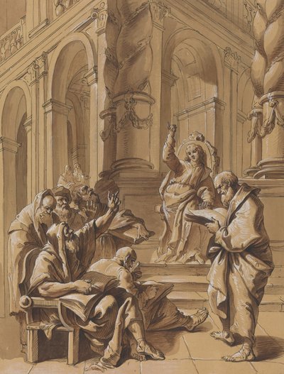 Krisztus az orvosok között alkotó: Follower of Francesco Fontebasso