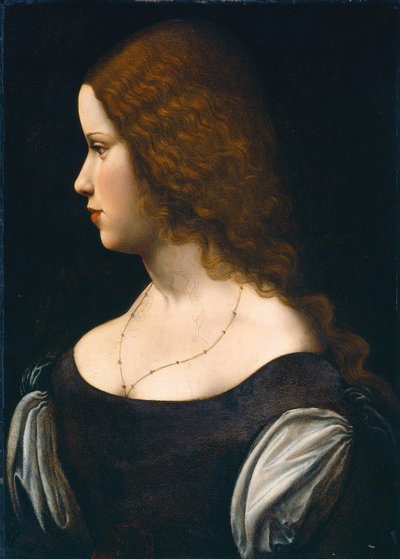Egy fiatal hölgy portréja alkotó: Follower of Leonardo da Vinci