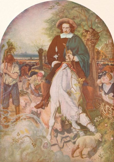 Cromwell a farmján, 1874, 1918 alkotó: Ford Madox Brown