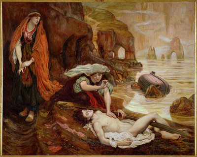 Haydee felfedezi Don Juan testét ... (festmény, vászon) alkotó: Ford Madox Brown
