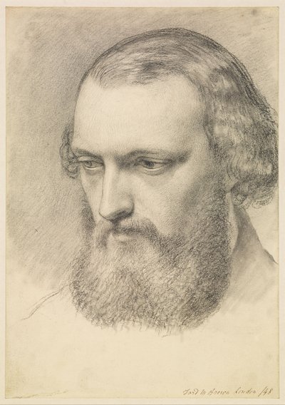 Portré: Daniel Casey fejtanulmánya (háromnegyedes nézet) alkotó: Ford Madox Brown
