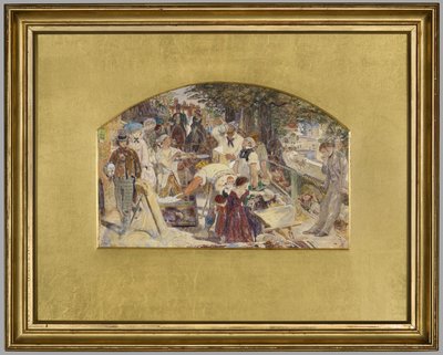Tanulmány a „Munka” festményhez, 1856 körül (akvarell, papír) alkotó: Ford Madox Brown