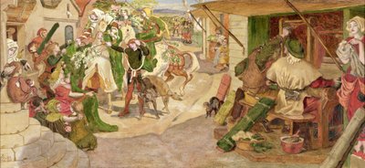 A flamand takácsok megalapítása Manchesterben 1363-ban alkotó: Ford Madox Brown