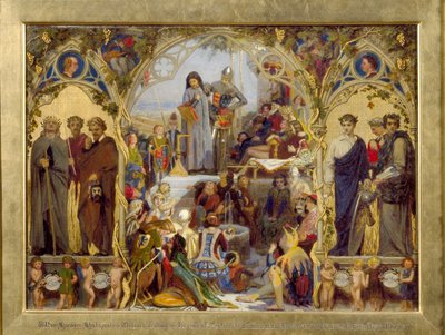The Seeds and Fruits of English Poetry, 1845-1853 alkotó: Ford Madox Brown
