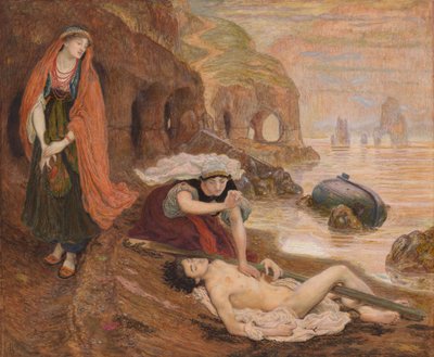 Don Juan megtalálása Haidée által alkotó: Ford Madox Brown