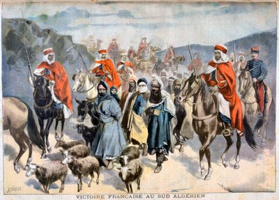 Francia győzelem Dél-Algériában, 1897 alkotó: Fortuné Méaulle