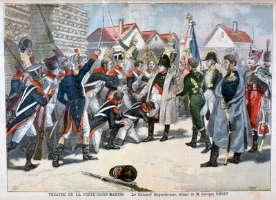 Le Colonel Roquebrune, Georges Ohnet drámája, 1897 alkotó: Fortuné Méaulle