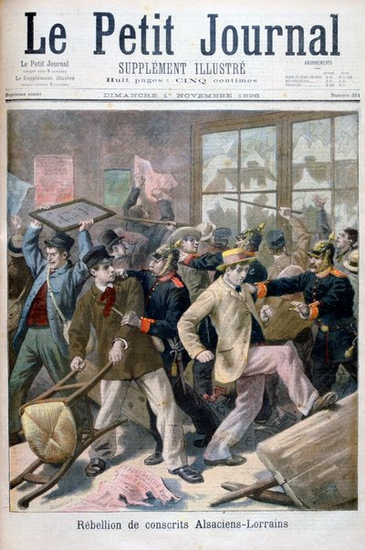 Az Alsaciens-Lotaringiai sorkatonák lázadása, 1896 alkotó: Fortuné Méaulle