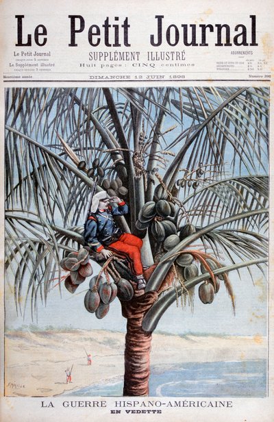 Spanyol kilátó, spanyol-amerikai háború, 1898 alkotó: Fortuné Méaulle