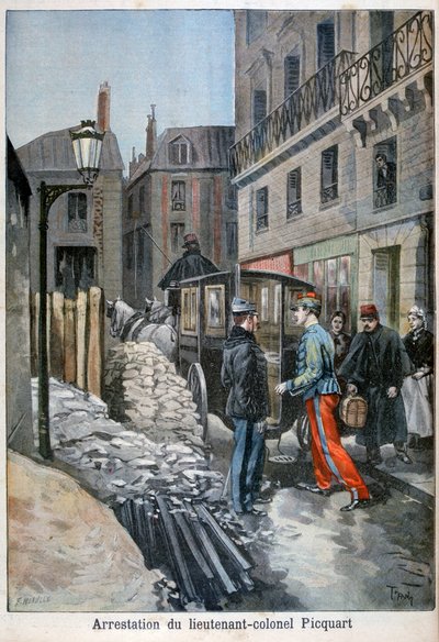 Picquart alezredes letartóztatása, 1898 alkotó: Fortuné Méaulle
