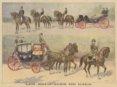 Az orosz cár és cárnő franciaországi látogatásán használt kocsik alkotó: Fortune Louis Meaulle