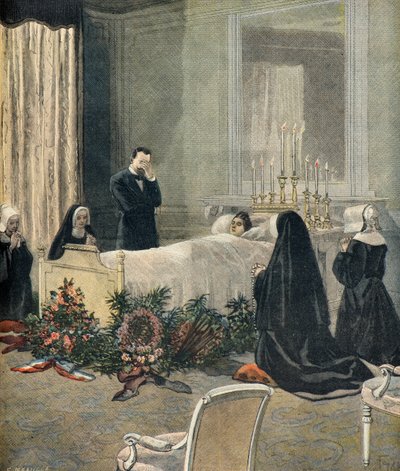 Cecile Carnot a halálos ágyán alkotó: Fortune Louis Meaulle