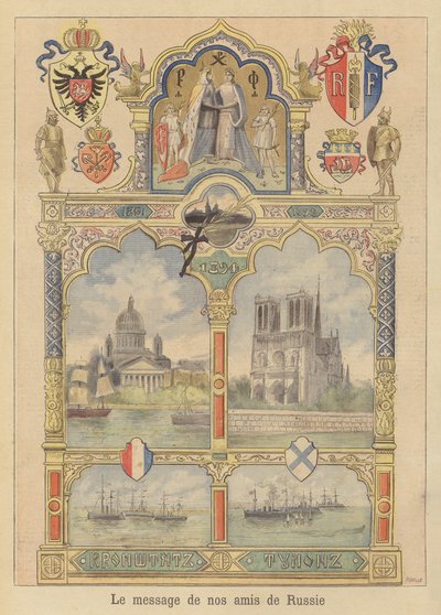 Jóindulat üzenete Szentpétervár városától Franciaország felé alkotó: Fortune Louis Meaulle