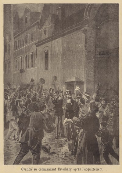 Ováció Esterházy őrnagynak a felmentése után alkotó: Fortune Louis Meaulle