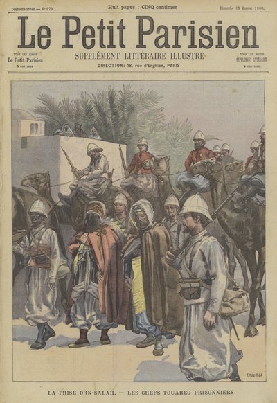 Ain Salah elfoglalása, Algéria: A tuareg vezérek francia fogságba kerültek alkotó: Fortune Louis Meaulle