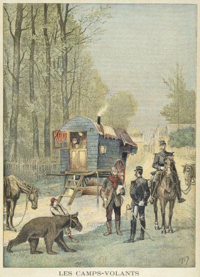 Utazók összeírása Franciaországban, a „Le Petit Journal”-ból, 1895. május 5. alkotó: Fortune Louis Meaulle and Henri Meyer