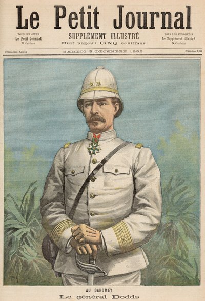 Alfred Amedee Dodds tábornok (1842-1922) Dahomeyben, a "Le Petit Journal" 1892. december 3-i számából. alkotó: Fortune Louis Meaulle and Henri Meyer