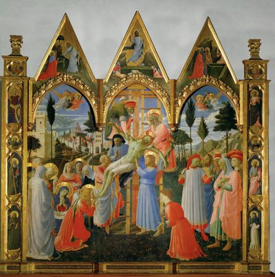 Leereszkedés a keresztről (festmény fára) alkotó: Fra (c.1387-1455) Angelico