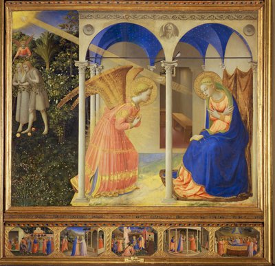 Az örömhírdetés (festmény fára) alkotó: Fra (c.1387-1455) Angelico