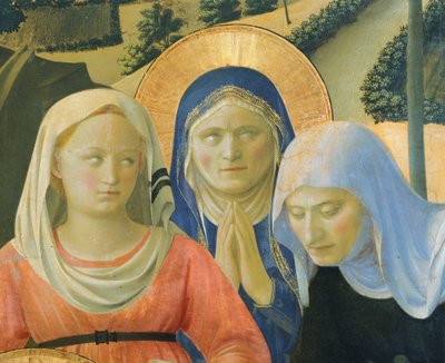 A keresztről vagy a Szentháromság-oltárról készült lerakás, 1432 körül, Giovanni da Fiesole, Fra Angelico néven ismert (1400-kb. 1455), tempera fán alkotó: Fra (c.1387 1455) Angelico