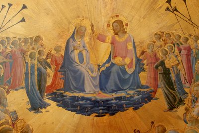 Olasz: Coronation of the Virgin Coronation of the Virgin (Szűz Mária megkoronázása) alkotó: Fra Angelico