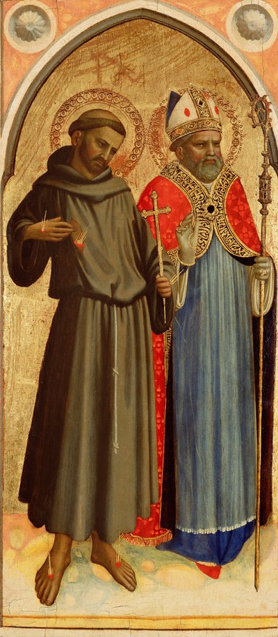 Szent Ferenc és egy püspök Szent alkotó: Fra Angelico
