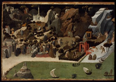 Jelenetek a sivatagi atyák életéből (Thebaid) alkotó: Fra Angelico