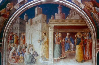 Szent István prédikáció, 15. század közepe alkotó: Fra Angelico