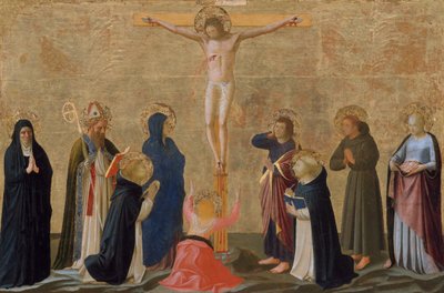 A keresztre feszítés, esetleg kb. 1440. alkotó: Fra Angelico