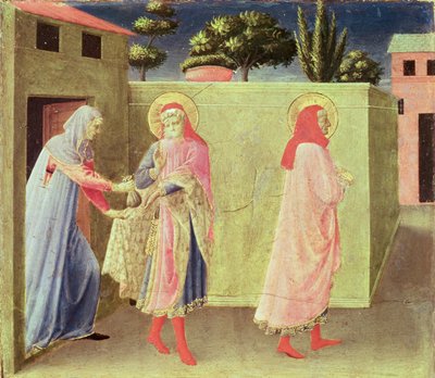 Palladia gyógyítása SS által. Cosmas és Damian, predella az Annalena-oltárról, 1434 (tempera a panelen) alkotó: Fra Angelico
