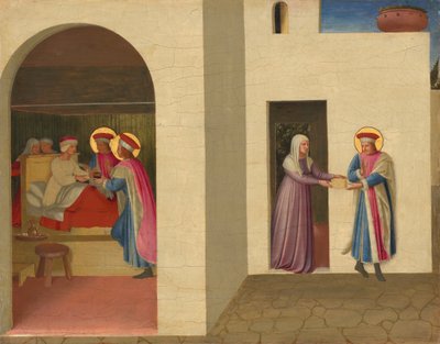 Szent Kozma és Szent Damján Palladia gyógyítása alkotó: Fra Angelico