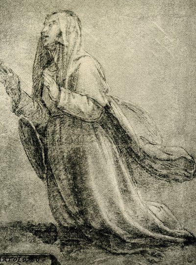 Tanulmány Sienai Szent Katalinról alkotó: Fra Bartolomeo