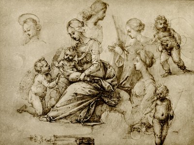 Tanulmány egy Madonnáról alkotó: Fra Bartolomeo