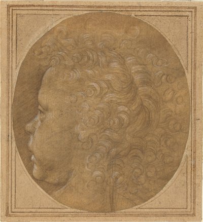 Gyermek feje [recto] alkotó: Fra Bartolommeo