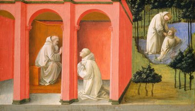 Szent Benedek elrendeli Szent Maurust Szent Placidus megmentésére alkotó: Fra Filippo Lippi