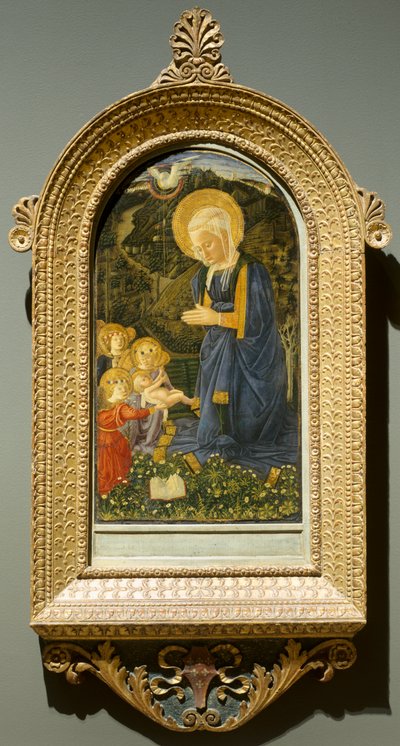 Szűz és gyermek angyalokkal, c. 1460. alkotó: Fra Filippo Lippi