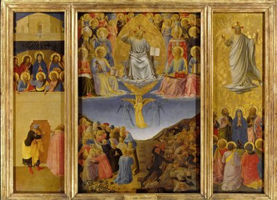 Az utolsó ítélet triptichonja, 1447 körül. alkotó: Fra Giovanni Angelico da Fiesole