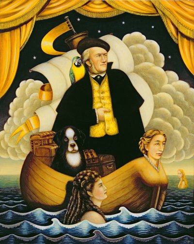 Wagner, a repülő holland, 2001 (olaj és tempera a panelen) alkotó: Frances Broomfield
