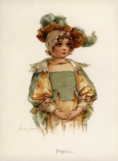 Lányok: Pepita (színes litó) alkotó: Frances Brundage