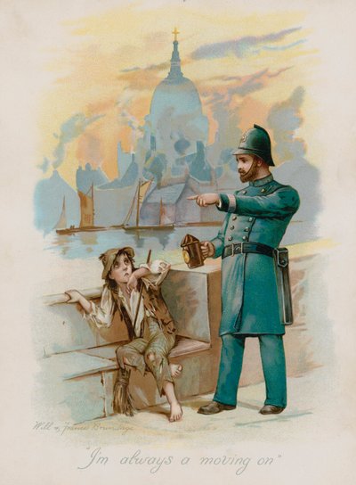 "Mindig haladó vagyok" (chromolitho) alkotó: Frances Brundage