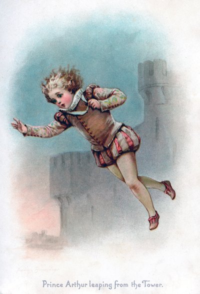 Arthur herceg kiugrik a toronyból, 1897. alkotó: Frances Brundage